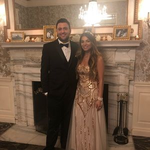 Gatsby Gown with Laced Back